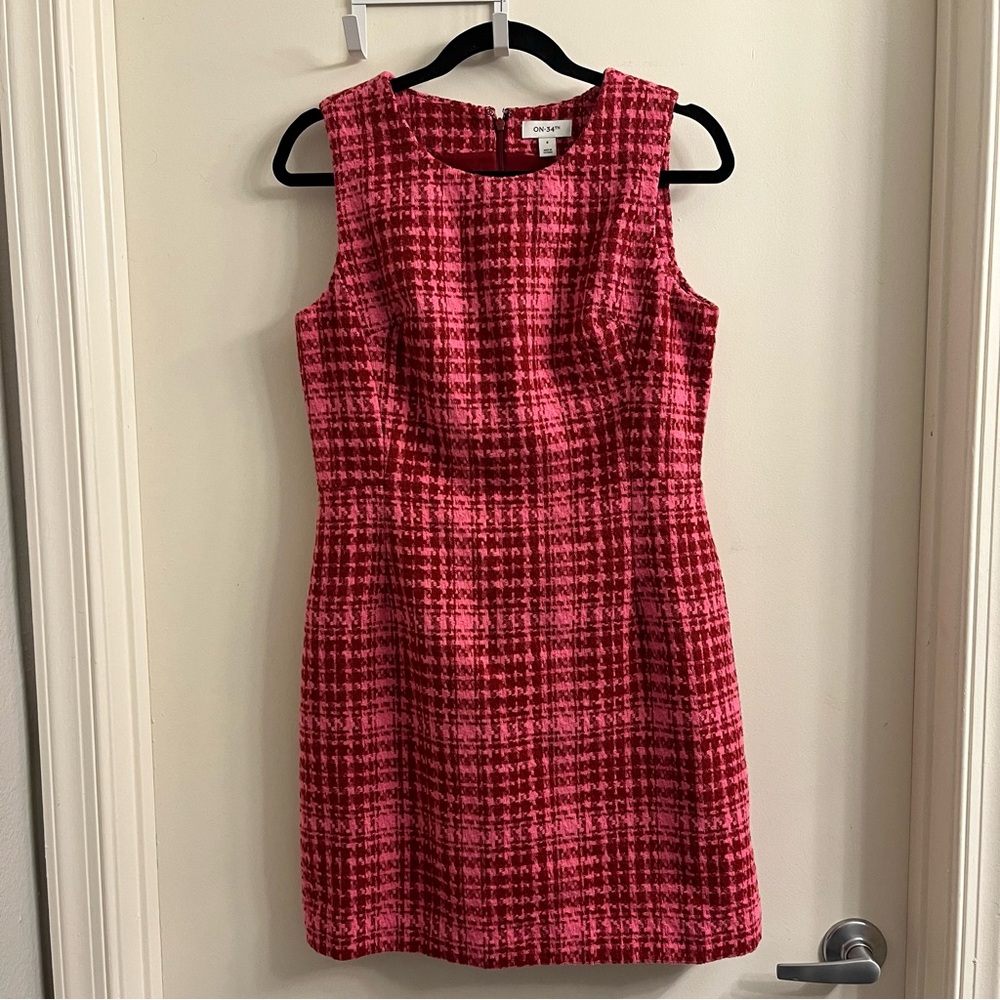 ON 34th Tweed Shift Dress Size 6 - Picture 2 of 11